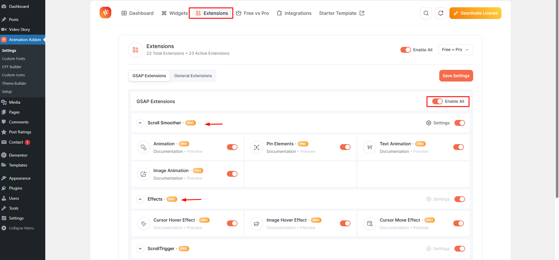 How to Configure Animation Addons for Elementor Features 7
