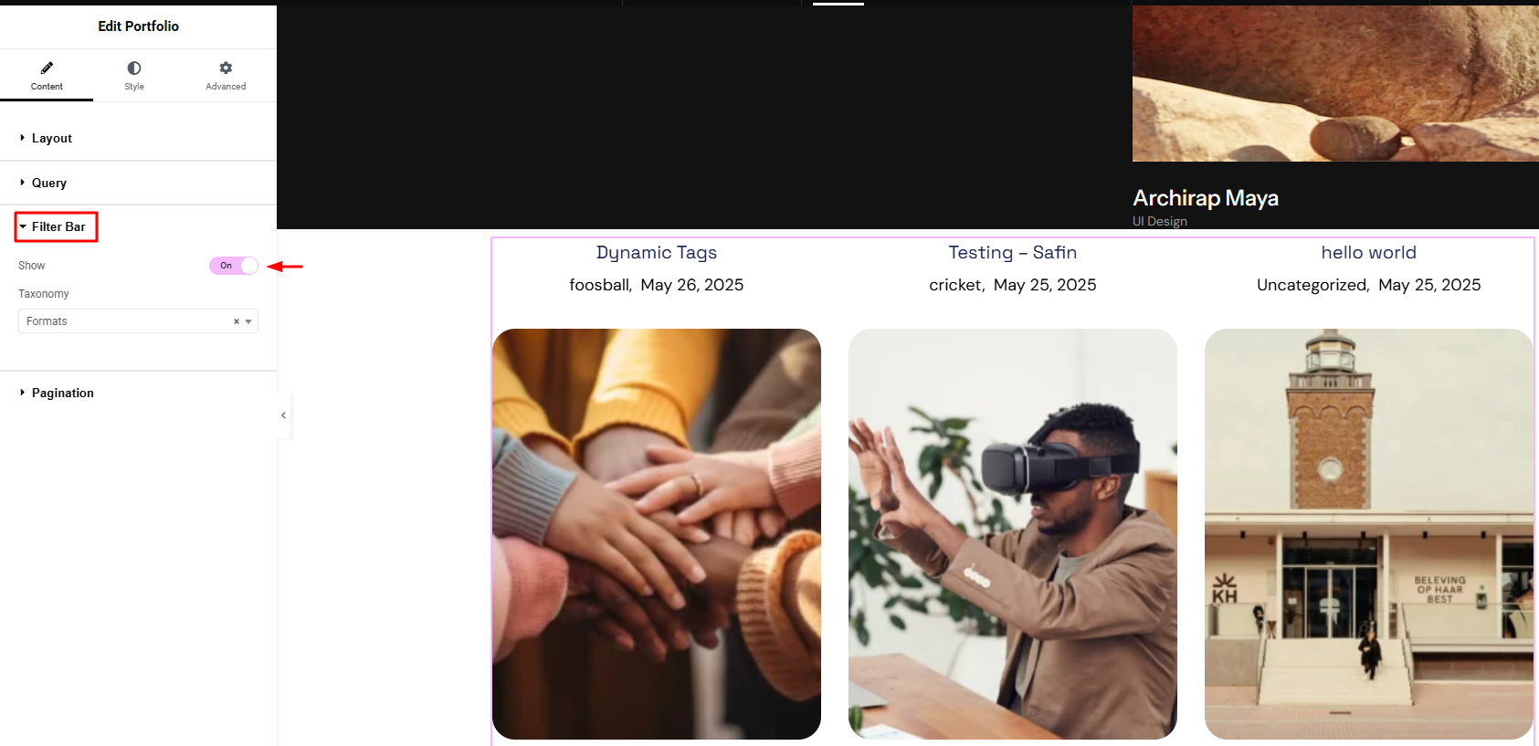 Portfolio Filter 3