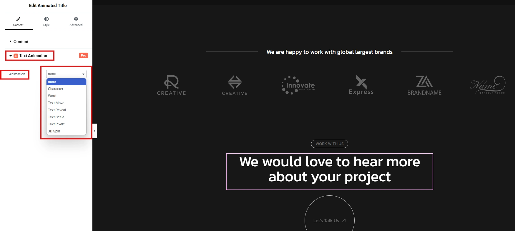 Text Animation 3
