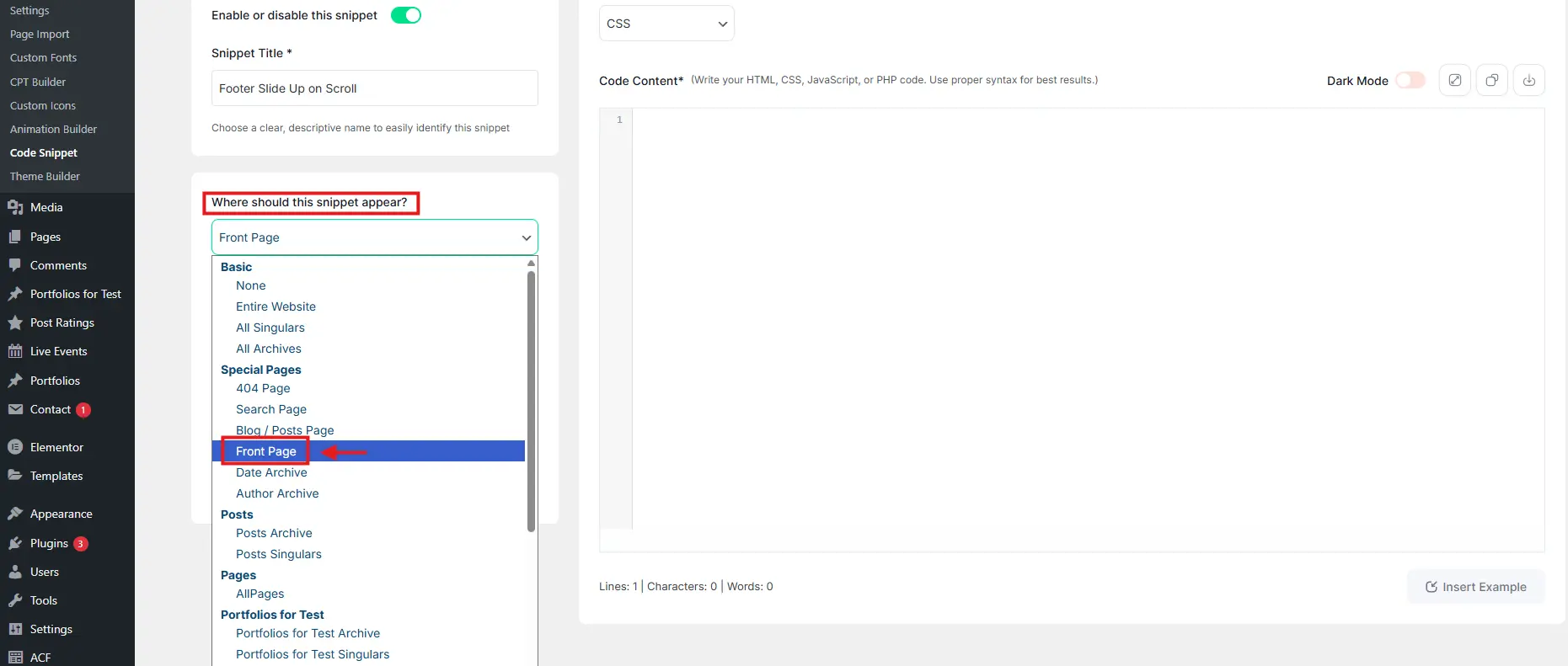 Code snippet 5