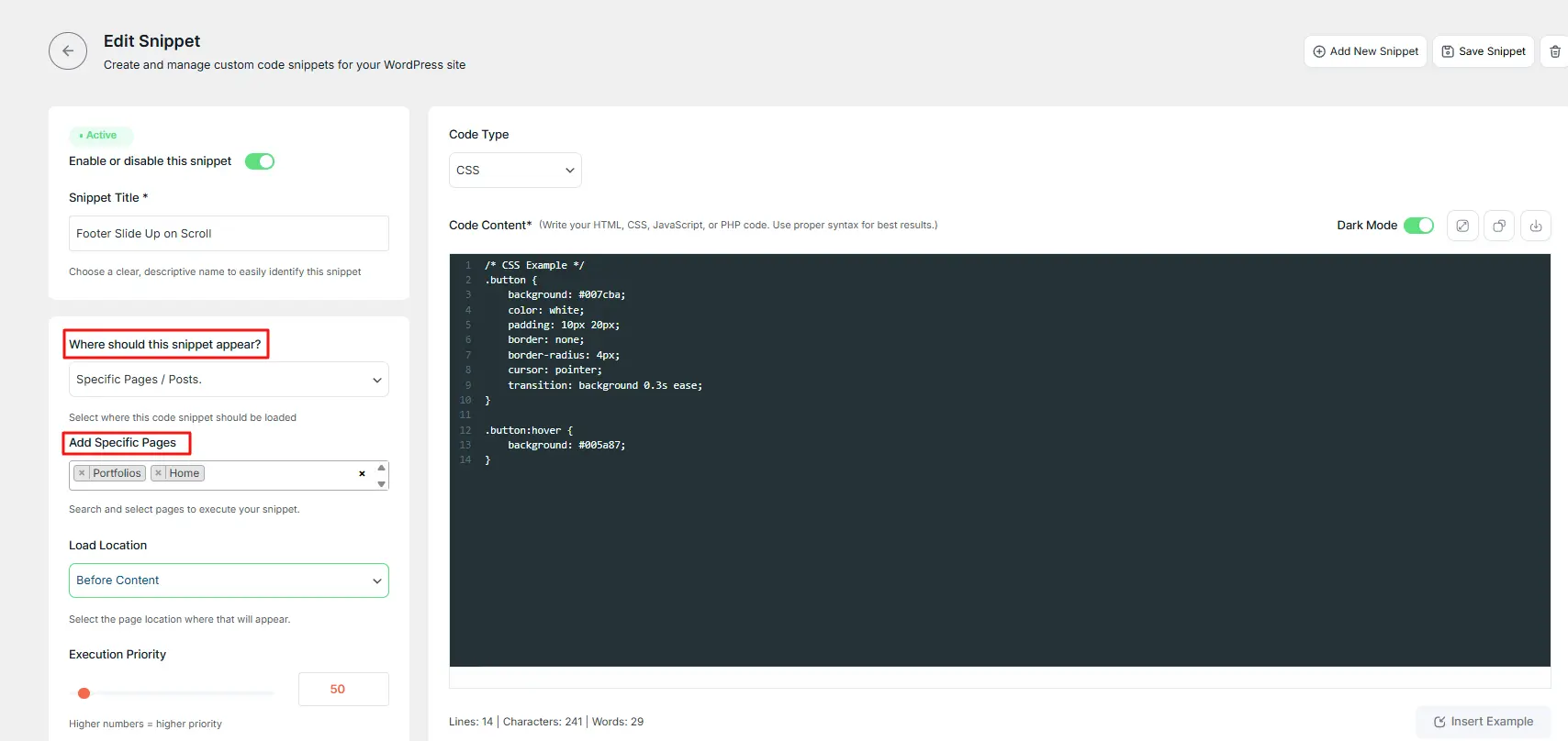 Code snippet 6