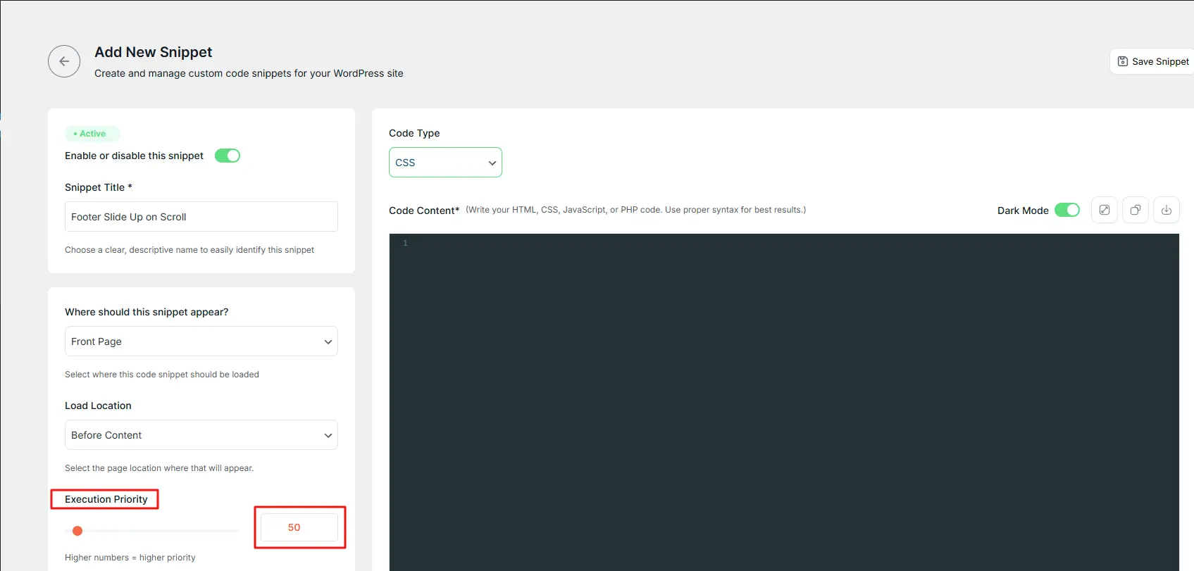 Code snippet 8