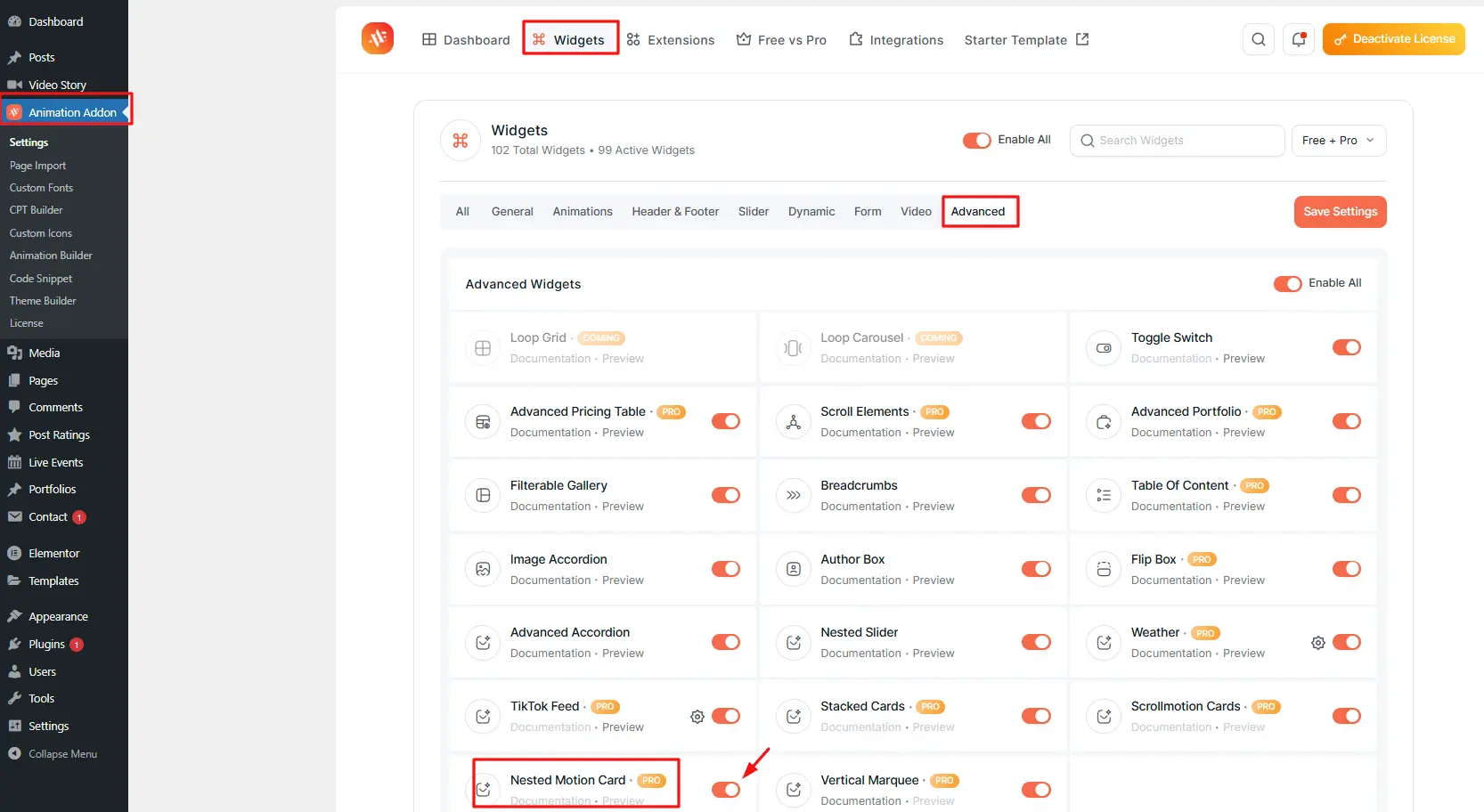 Nested motion card 1