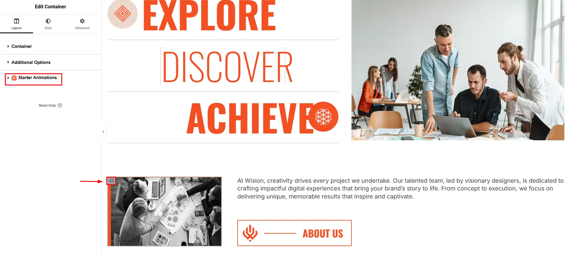 Starter animation 02