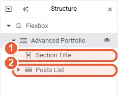 Advanced Portfolio parts