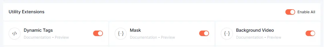 Enable Background Video extension
