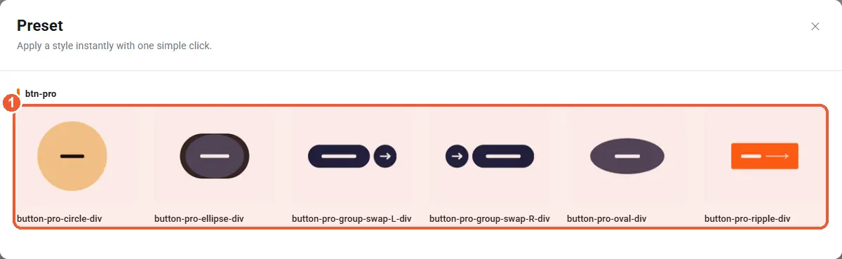 Button Pro presets