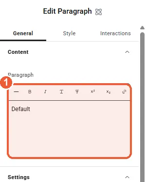 Edit the button text