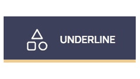 Underline button hover