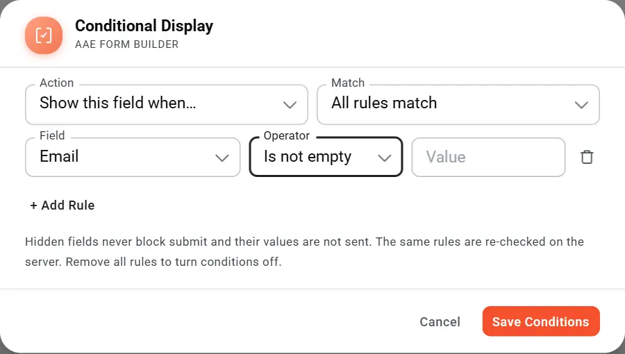 A finished rule