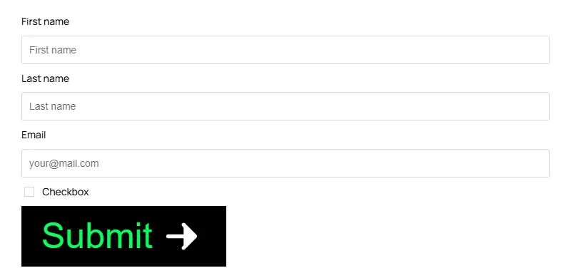 Form before: Message field is hidden