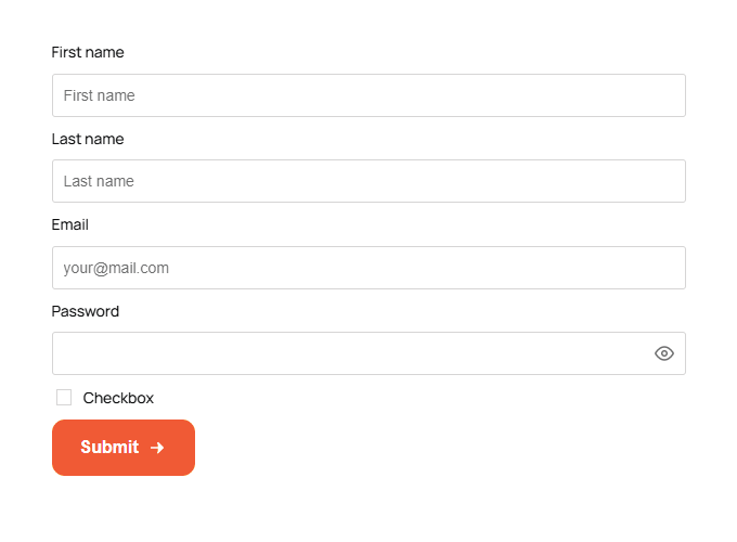 Signup form creating a user