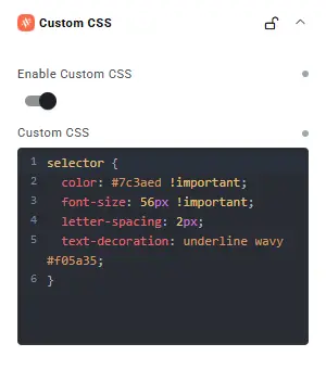 Custom CSS code box