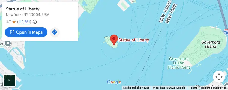Statue of Liberty at zoom 14