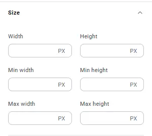 Set the width of each item