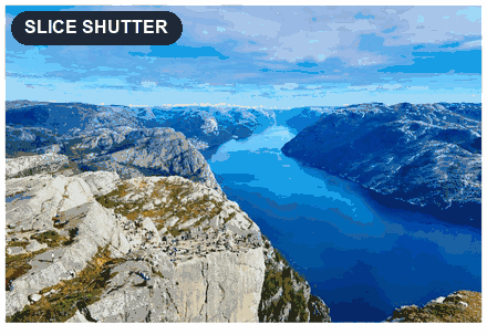 Slice Shutter animation