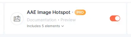 Enable the Image Hotspot widget