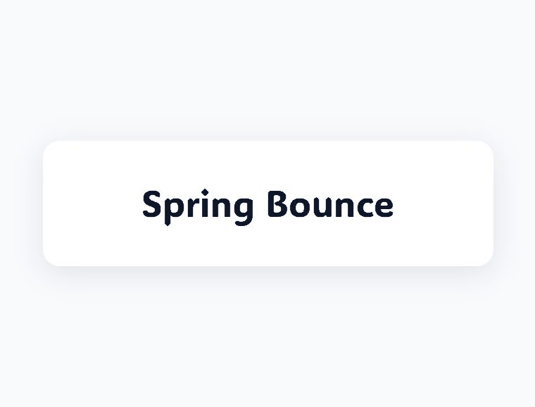 Spring Bounce hover animation