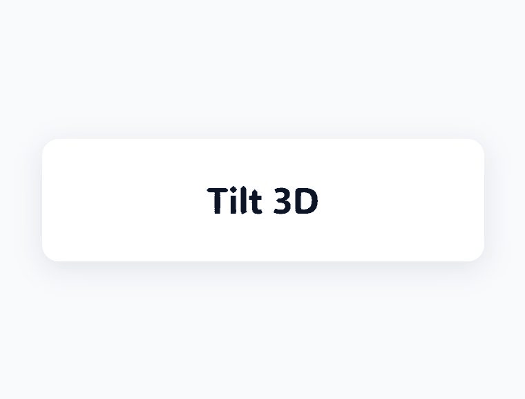 Tilt 3D hover animation