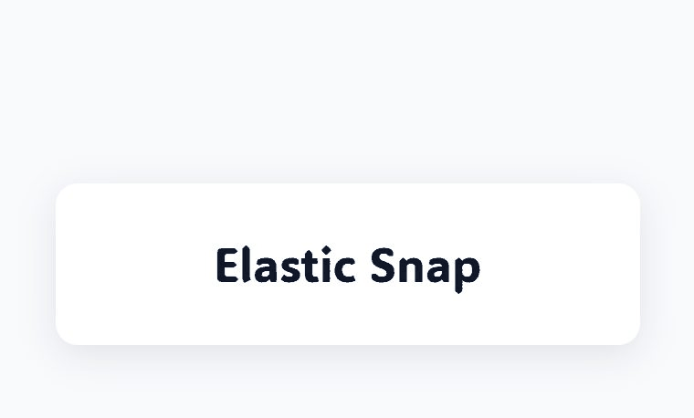 Elastic Snap hover animation