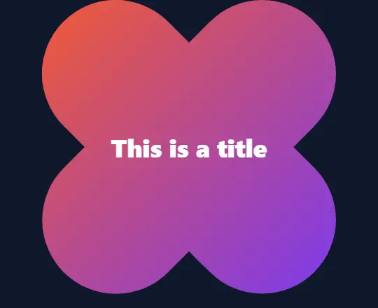 A container cut into a flower shape