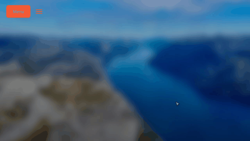 Offcanvas opening from a Menu button