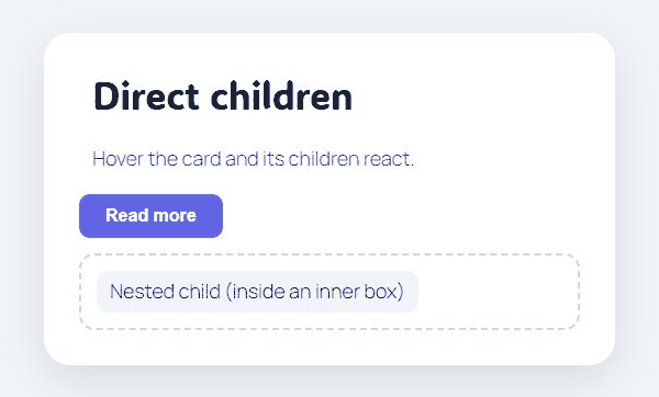 Direct children scope