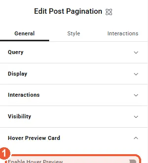 Hover preview switch
