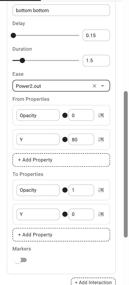 From and To properties
