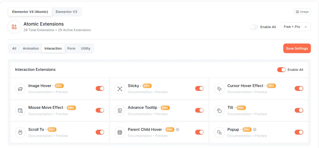 Enable Scroll To extension