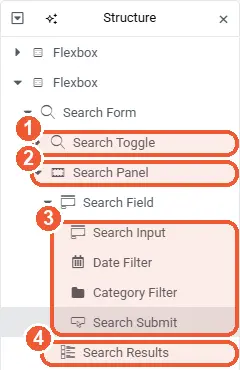 Search Form parts