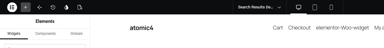 Search Query heading