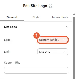 Custom logo option