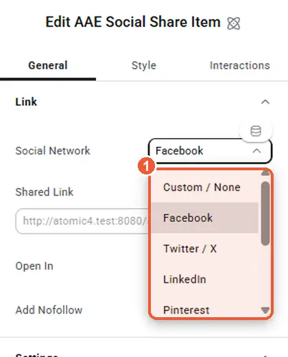Social networks list