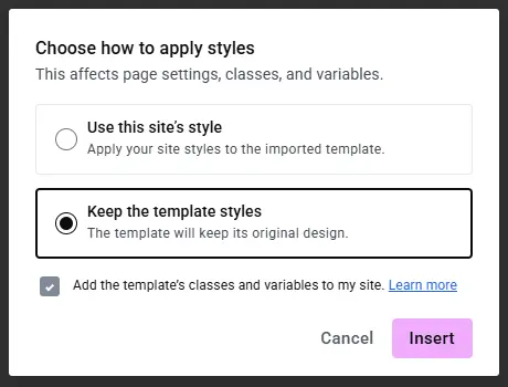 Choose how to apply styles