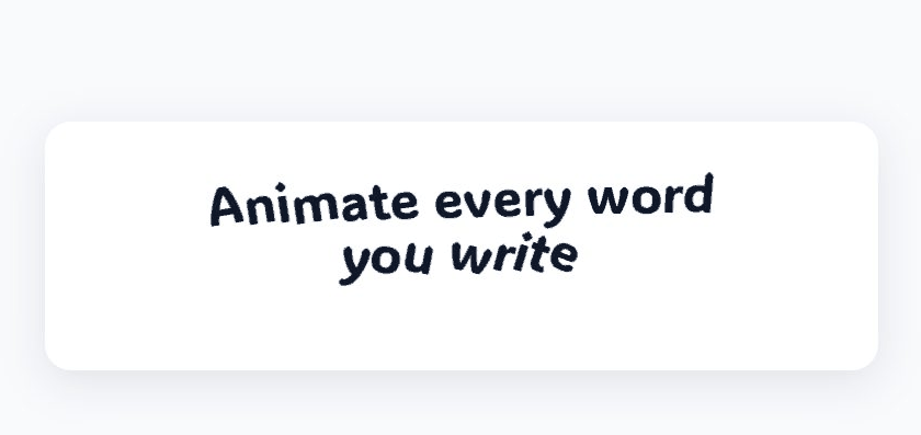 RB Curved Loop text animation