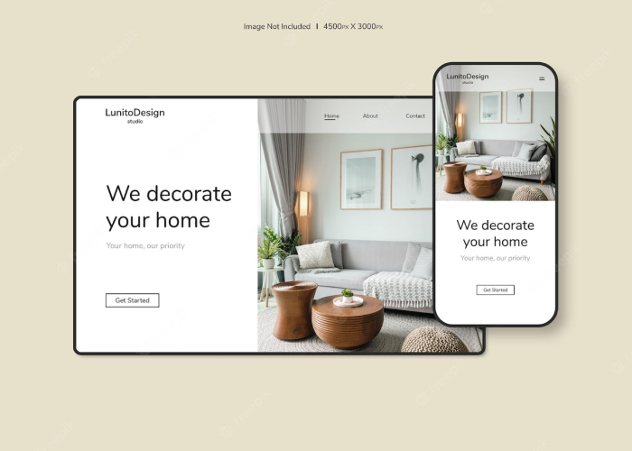 Home decoration hero section