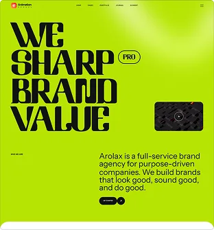 Branding Agency website template