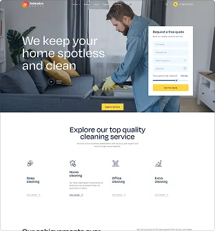 Cleaning Service website template