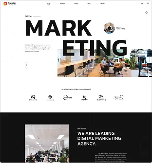 Digital Marketing website template