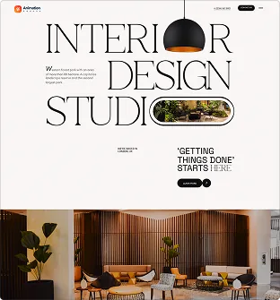 Interior Design Studio website template