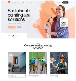 Painting Service website template