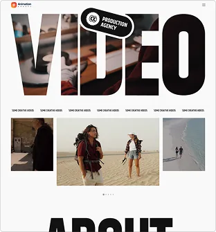 Video Production Agency website template