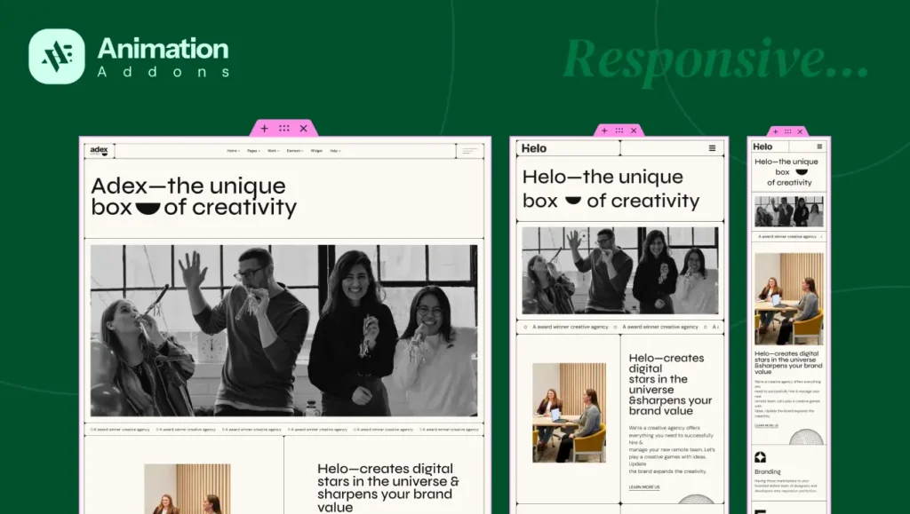 A Guide to Designing Responsive Pages with Animation Addons for Elementor